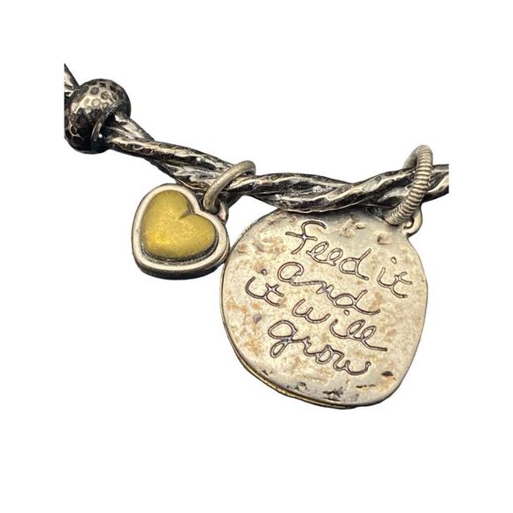 Brighton set of three 3 silver plated bracelets moms mothers family - Picture 9 of 9